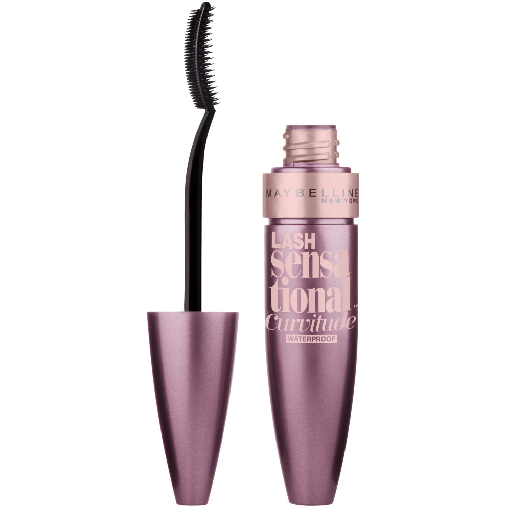 Maybelline New York Lash Sensational Curvitude Waterproof Mascara  Brownish Black  032 Fluid Ounce