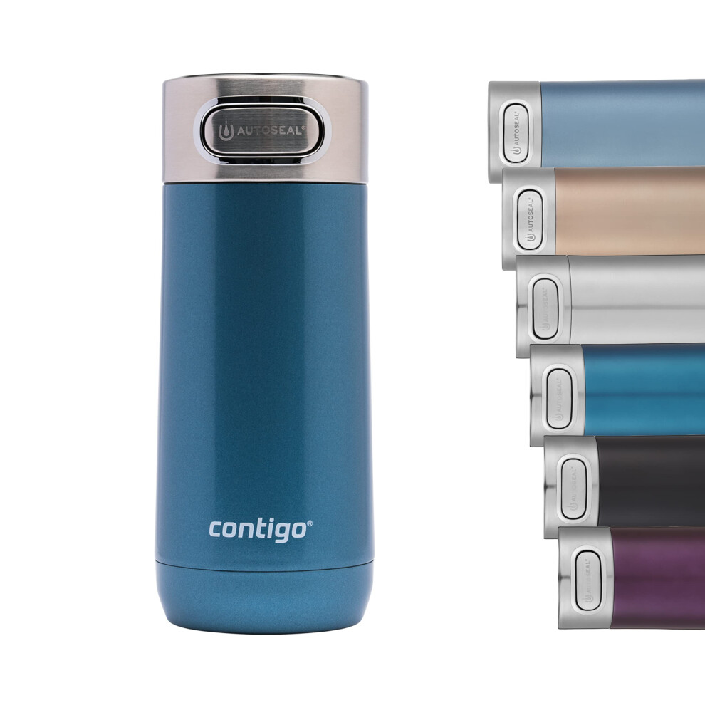 Contigo Luxe Autoseal Travel Mug  Stainless Steel Thermal Mug  Vacuum Flask  Leakproof Tumbler  dishwasher safe  Coffee Mug with