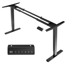 VIVO Electric Stand Up Desk Frame  DIY Workstation  Frame Only  Dual Motor Ergonomic Standing Height Adjustable Base with Memory
