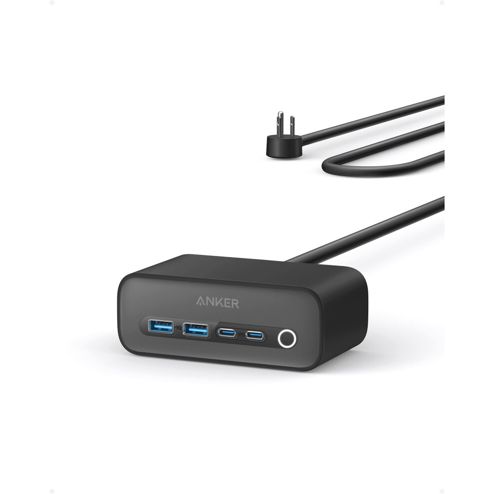 Anker 525 Charging Station  7in1 USB C Power Strip for iphone1314  5ft Extension Cord with 3AC 2USB A 2USB C Max 65W Power De