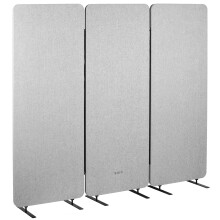 VIVO Freestanding 72 x 66 inch Privacy Panel  Cubicle Divider  Acoustic Wall Partition  x3 24 inch Panels  Gray  PP3T072G