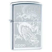 Zippo Tändare: Draken, Graverad - Högpolerad Krom 76458