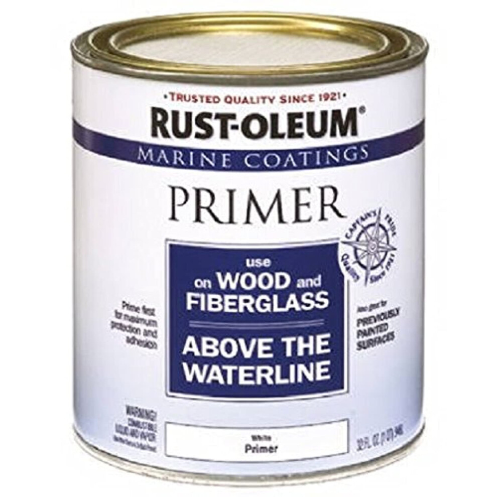 RustOleum 207014 Marine Wood and Fiberglass Primer  1 Quarts Pack of 1  32 Fl Oz