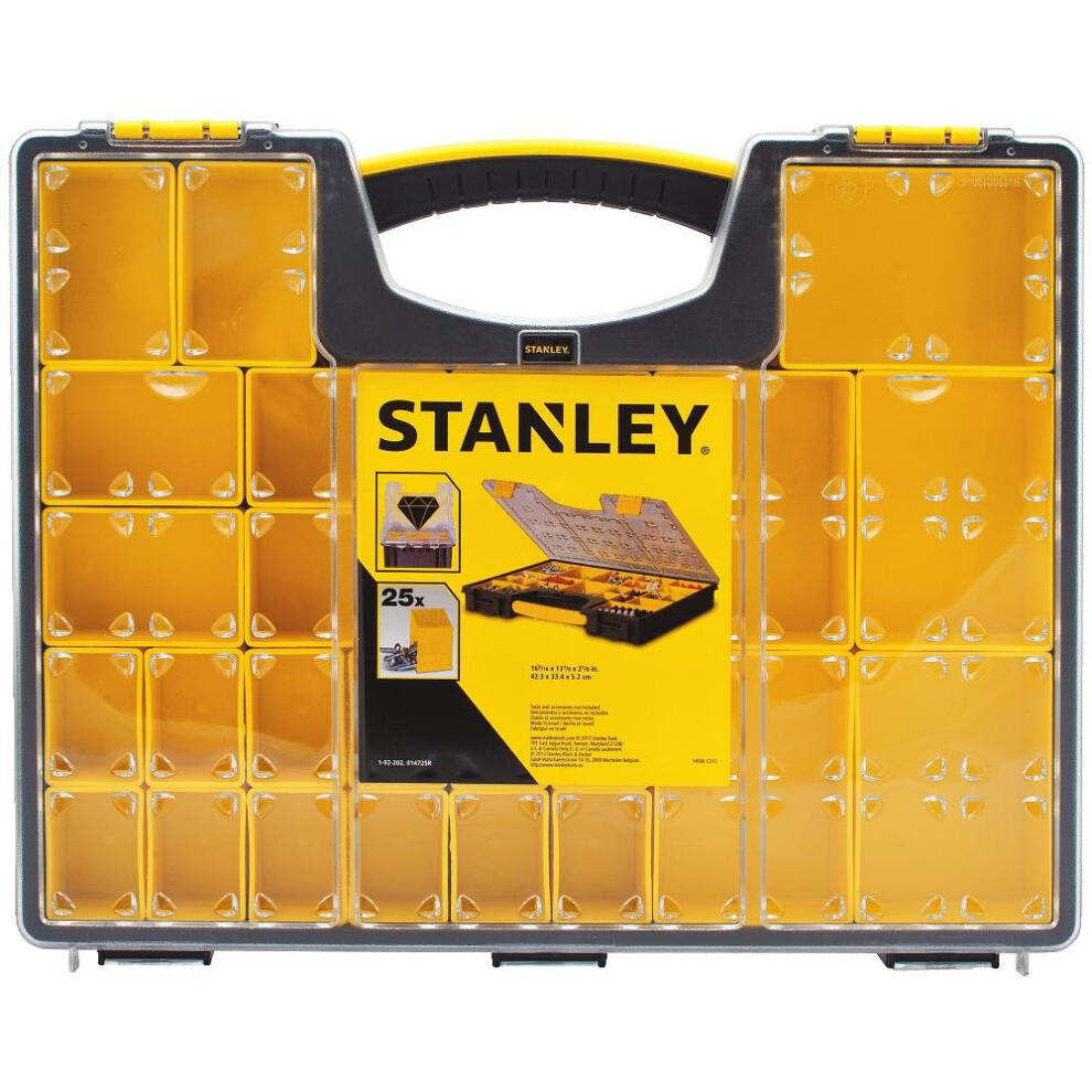 STANLEY Organizer Box With Dividers  Removable Compartment  25 Compartment 014725R