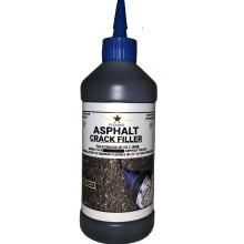 Bluestar Flexibele Asfalt Scheuroplosser, Geen Speciale Gereedschappen Nodig, Vul Scheuren in Asfalt Opritten en Parkeerplaatsen. 16 fl. oz. Fles.
