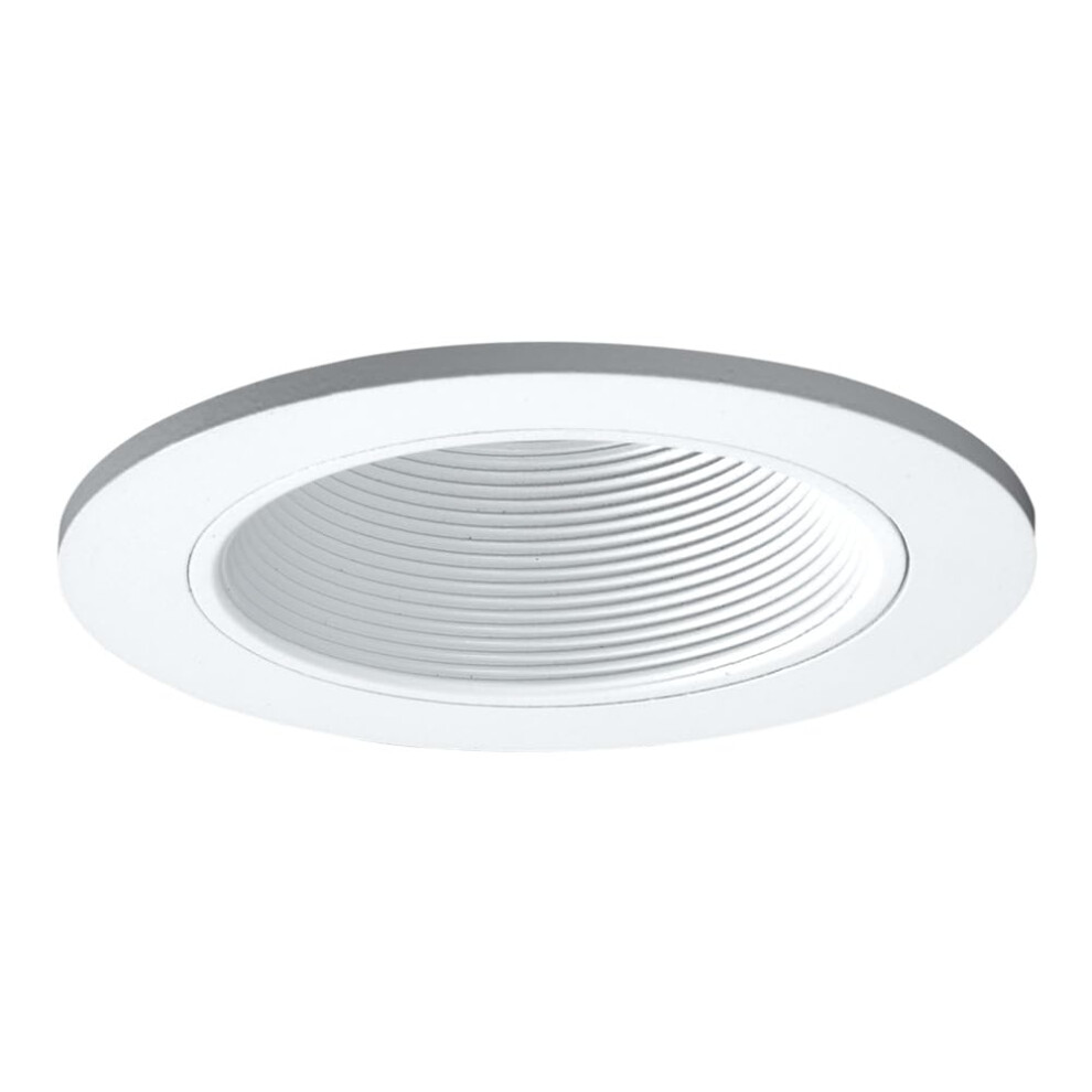 HALO Recessed 3003WHWB 3Inch 35Degree Adjustable Trim with Baffle  White Trim  Black Coilex Baffle