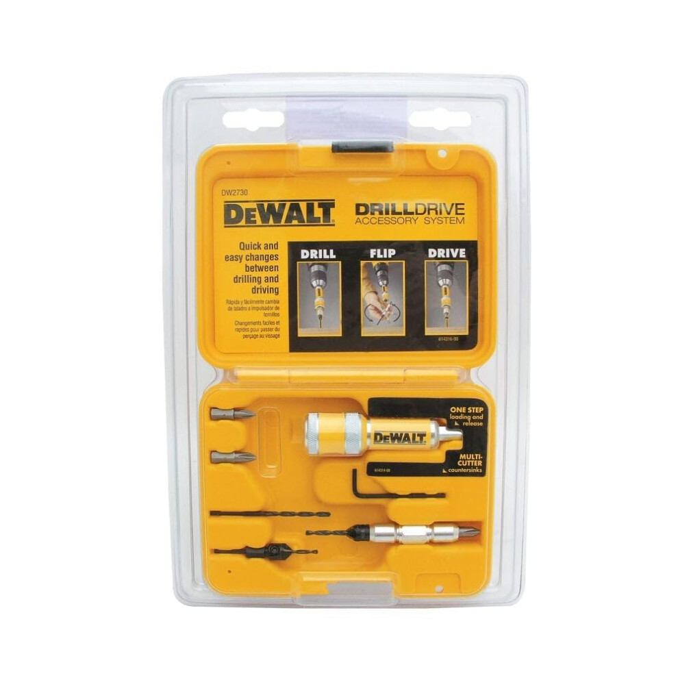 DEWALT DriverDrill Bit Set  Quick Change  8Piece DW2730