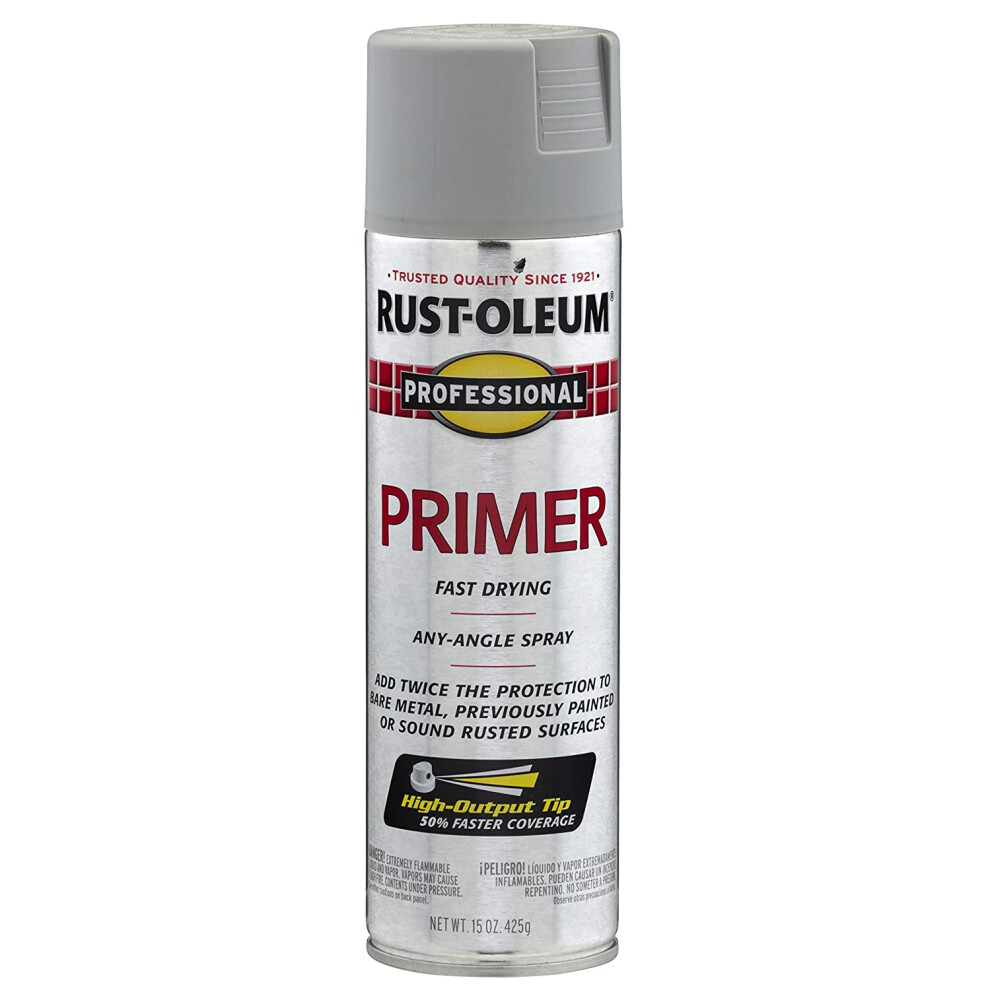 RustOleum 7582838 Professional Primer Spray Paint  15 oz  Gray Primer