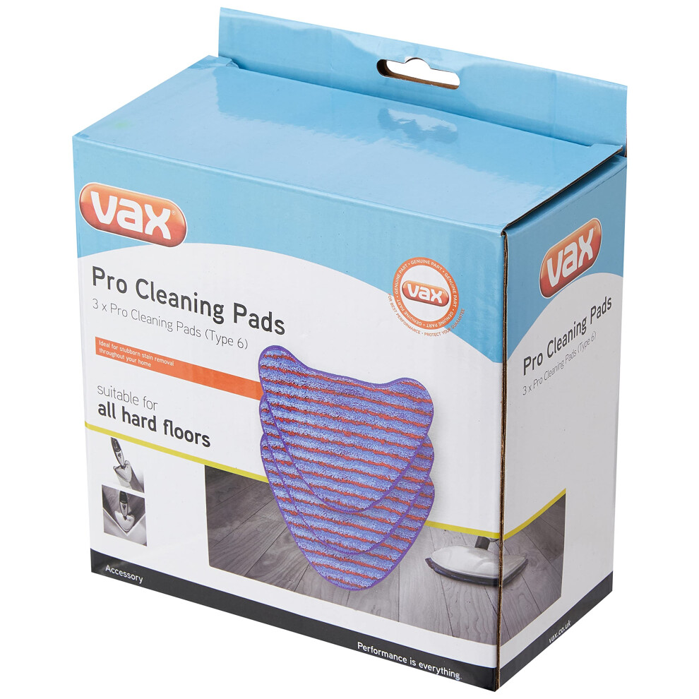 Vax 1113231900 Genuine Pro Cleaning Pads Blue