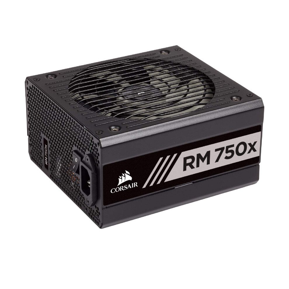 Corsair RMX Series  RM750x  750 Watt  80 Gold Certified  Fully Modular Power Supply Low Noise  Zero RPM Fan Mode  105C Capacit