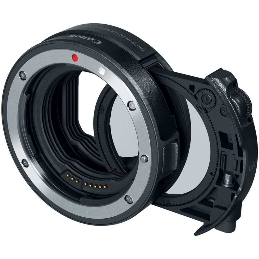 Canon Dropin Filter Mount Adapter EFEOS R with Circular Polarizing Filter