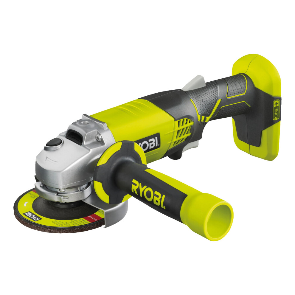 Ryobi 5133001903 R18AG0 One Cordless Angle Grinder Angled