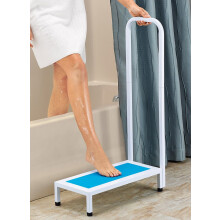 Bath Step with Handle Non Slip Surface Sturdy Aid Bathroom