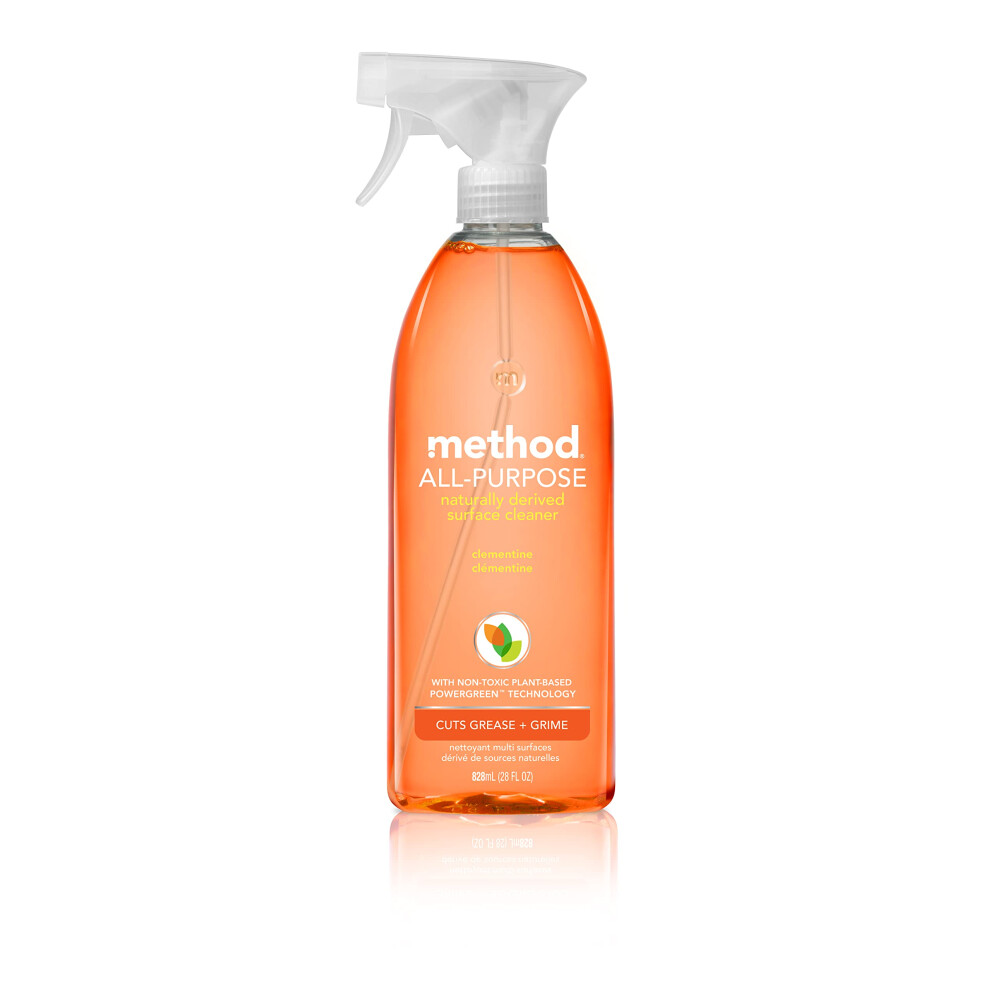 Method All Purpose Natural Surface Cleaning Spray  28 Fl Oz Pack of 1  Clementine