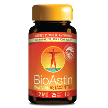 Nutrex Hawaii BioAstin Hawaiian Astaxanthin - 12mg, 25 Softgels - Premium Antioxidant Supplement