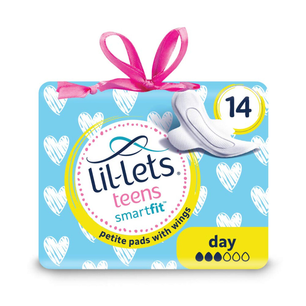 LilLets Teens Smartfit Pads with Wings  Petite  14 Pads