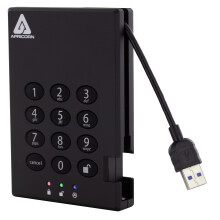 Apricorn 1TB Aegis Padlock USB 30 256bit AES XTS Hardware Encrypted Portable External Hard Drive A253PL2561000