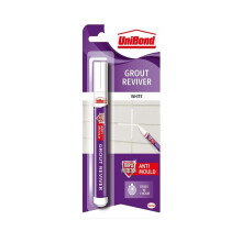 Unibond Grout Reviver For Walls pen 7ml Ice White 1878160