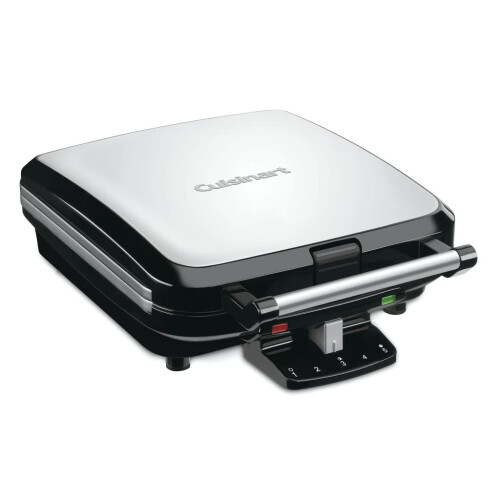 Cuisinart Cuisinart 4-Scheiben Waffeleisen, Edelstahl/Schwarz, WAF-150P1