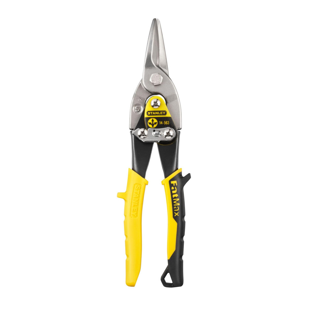 Stanley 214563 MaxSteel straight Aviation Snips 984 BlackYellow