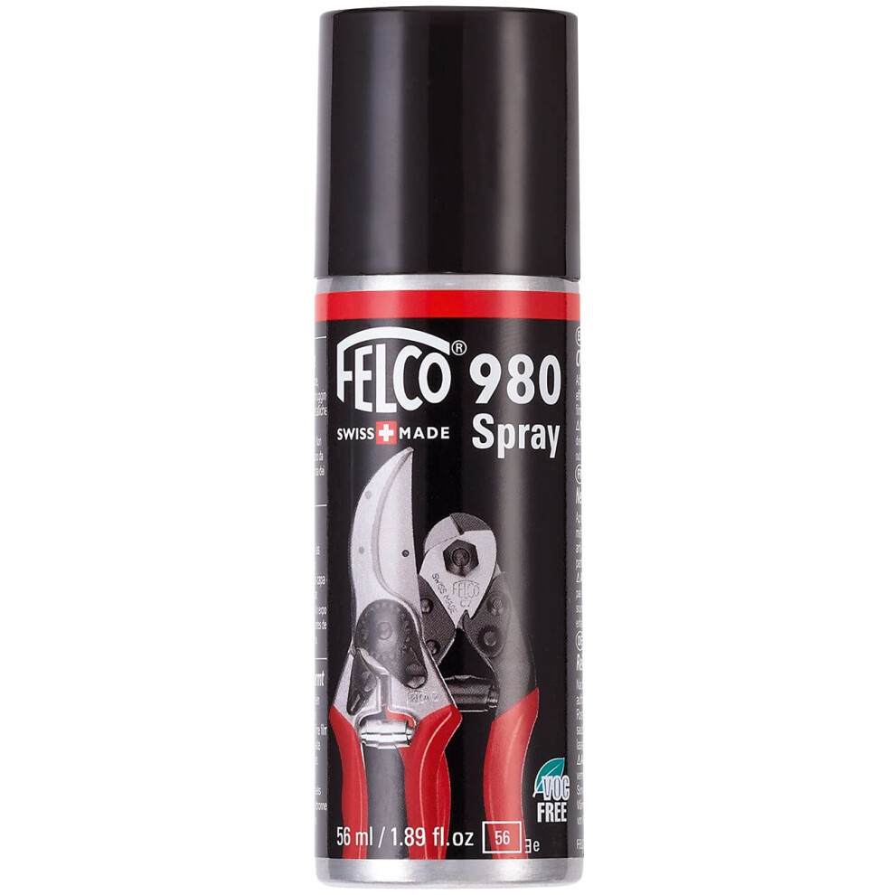 Felco Tool Lubricant F 980  Biodegradable Synthetic Maintenance Product Spray Grease Red  Black