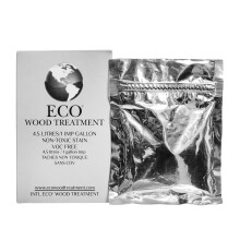 Tratamiento de madera ecolgica EWT1 1 galn estadounidense ptina plateada de larga duracin semitransparente (1 paquete)