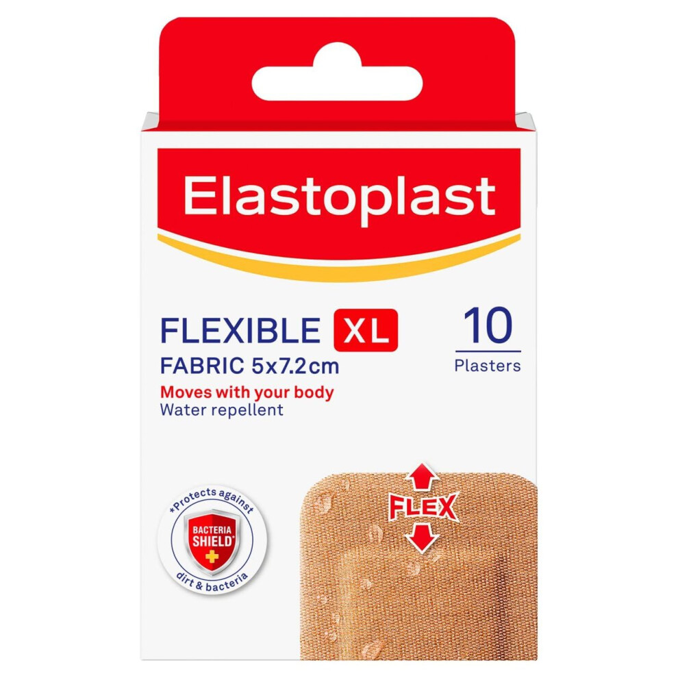 Elastoplast Knee  Elbow Fabric Plasters  Pack of 10