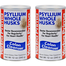 Yerba Prima Psyllium Whole Husks  Colon Cleanser 12 oz Pack of 2  All Natural Dietary Fiber  Pure Premium Psyllium  LabTeste