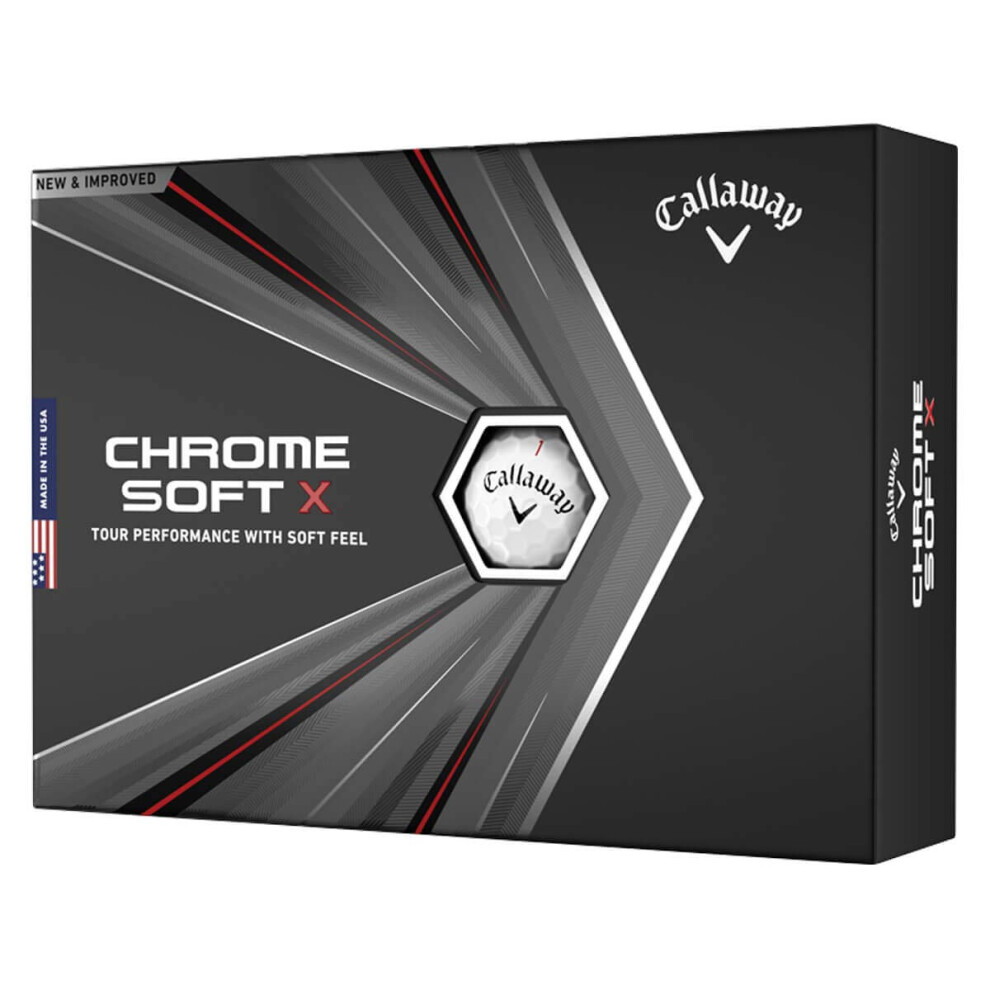 Callaway Golf 2020 Chrome Soft X Golf Balls White