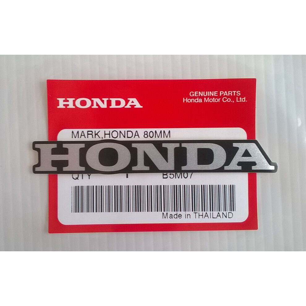 Honda Mark 80mm X 11mm Sticker Decal SilverBlack