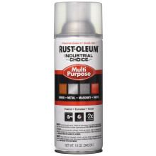 Rust-Oleum 1610830-6PK Industrial Choice 1600 System Mehrzweck-Sprayfarbe, 12 oz, Klar, 6er Pack