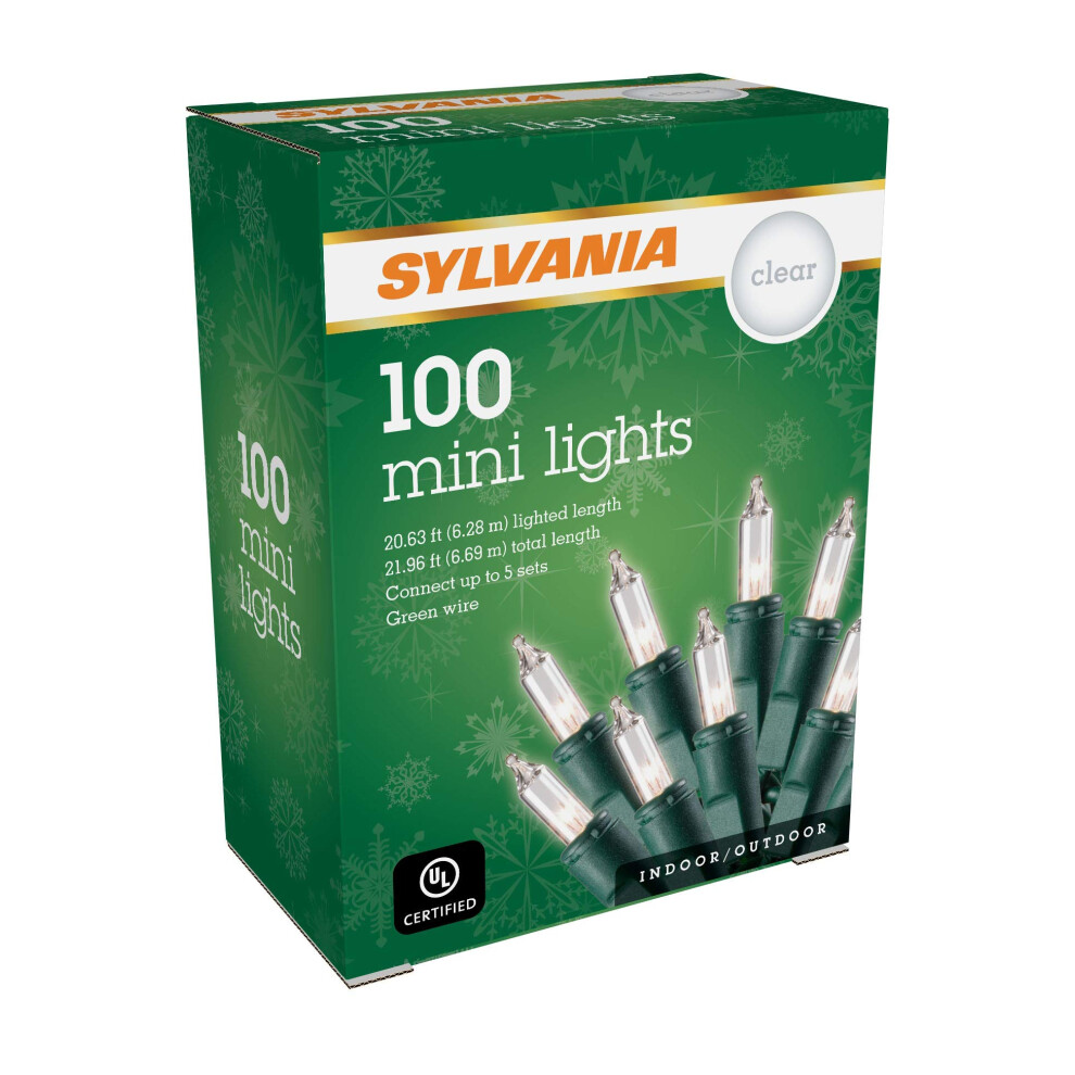 SYLVANIA 100 Mini Lights Clear