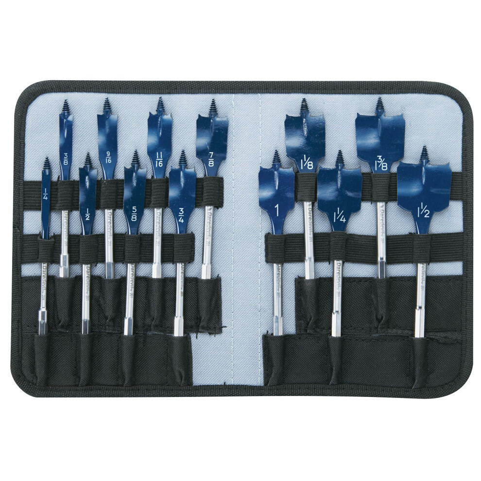 BOSCH Universally Compatible Accessory DSB5013P 13Piece Daredevil Spade Bit Set in Pouch