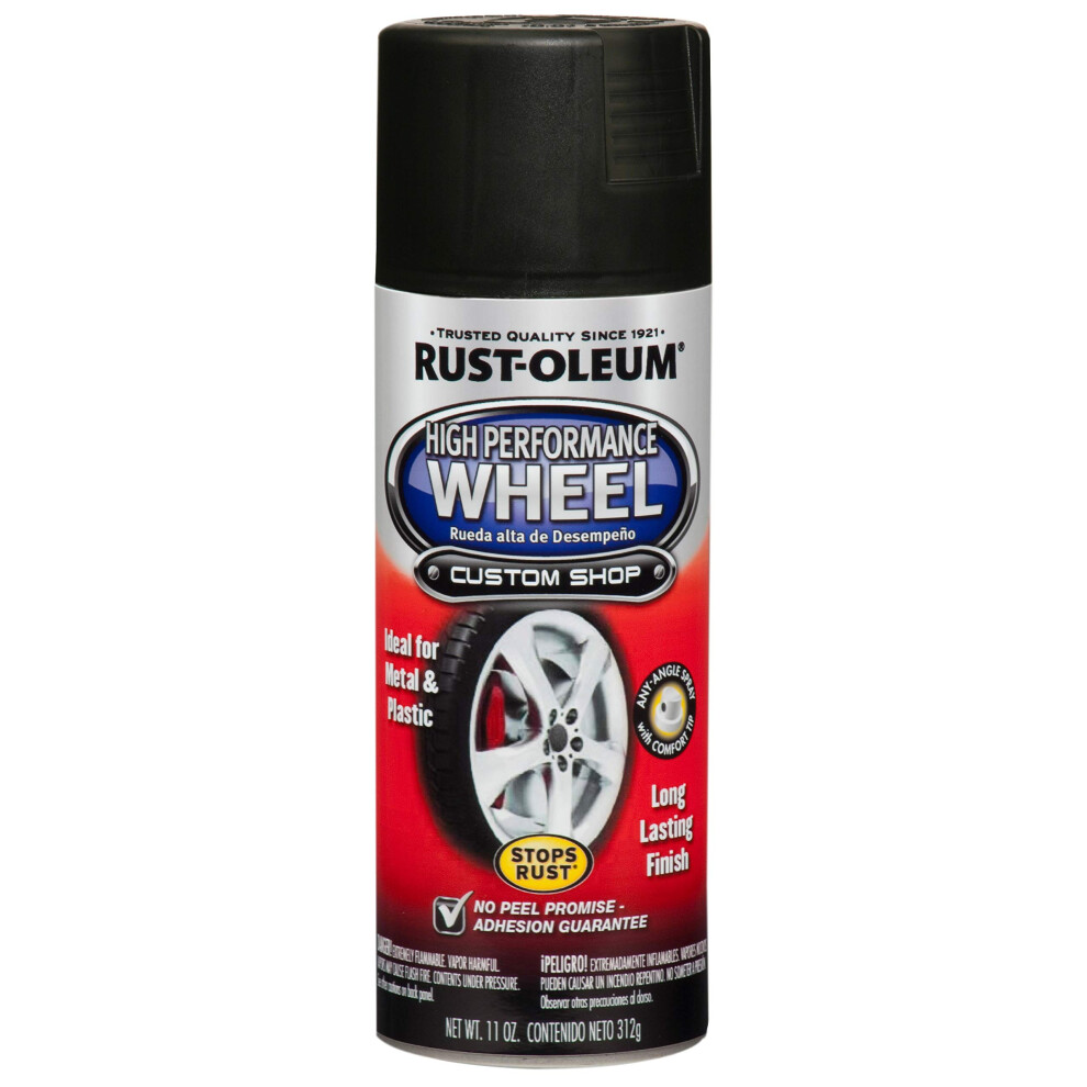 RustOleum 248928 High Performance Wheel Spray Paint  11 oz  Matte Black