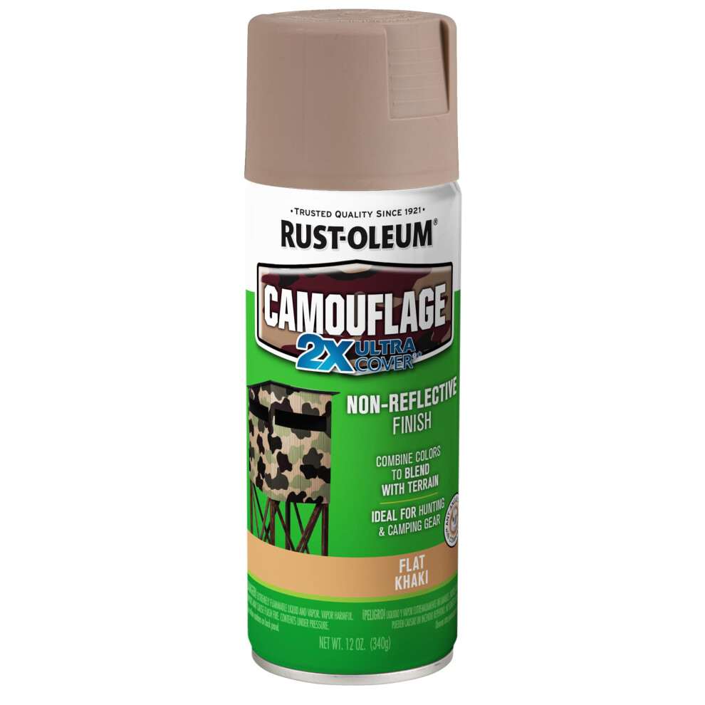 RustOleum 279177 Camouflage 2X Ultra Cover Spray Paint  12 oz  Khaki