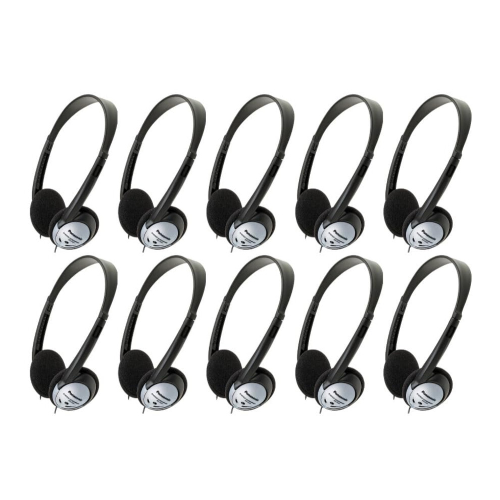 Panasonic RPHT21 Lightweight Headphones with XBS 10 Pack