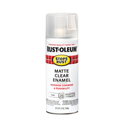 Rust-Oleum Rust-Oleum 285093 Stops Rust Spray Paint, 12 Oz, Matte Clear