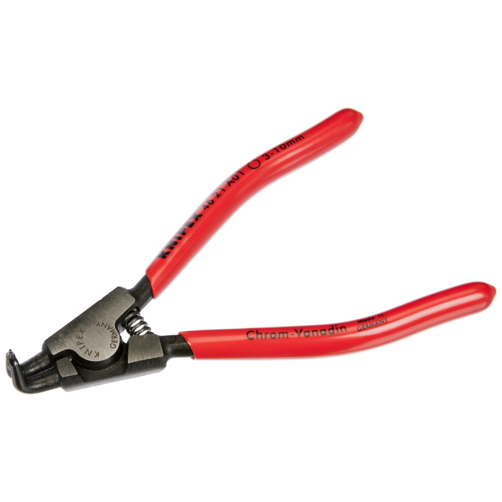 KNIPEX Tools  Circlip Pliers  External  90 Degree Angled  Forged Tip  182564 Shaft Dia 4621A01  500