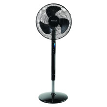 Honeywell HSF600B Advanced QuietSet 16 Whole Room Stand Fan Black Ultra Quiet Pedestal Fan with Remote Control Oscillatio