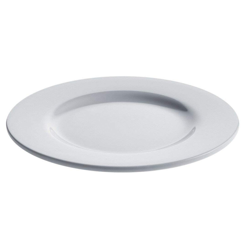 Alessi 8Inch Platebowlcup Side Plate  White Porcelain  Medium  Set of 4