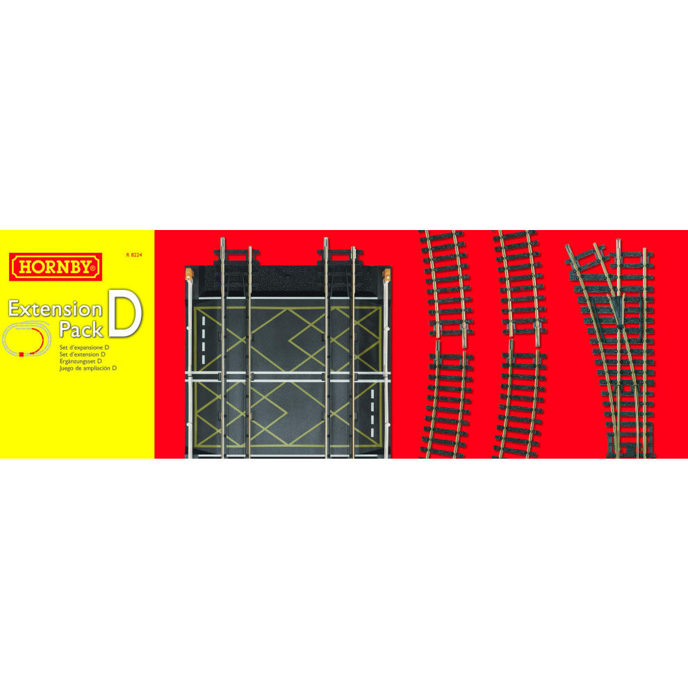 Hornby Extension Pack D Track Pieces HO  OO Scale Model Train Track R8224