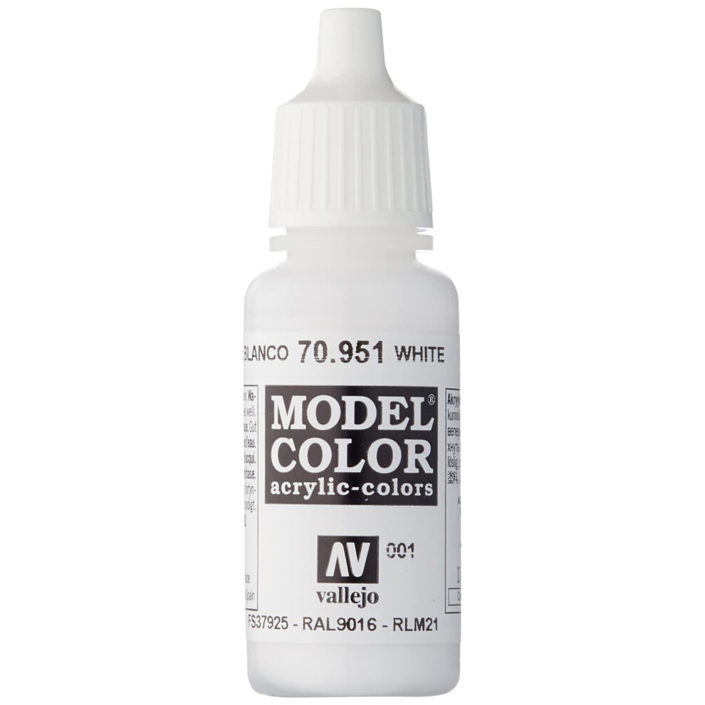 Vallejo White Model Color 2 Paint  17ml