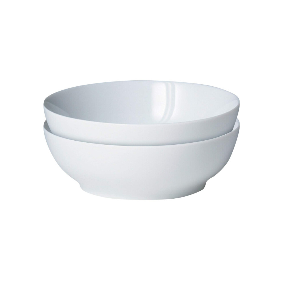 Denby 11048807 White By 2 Piece Cereal Bowl Set