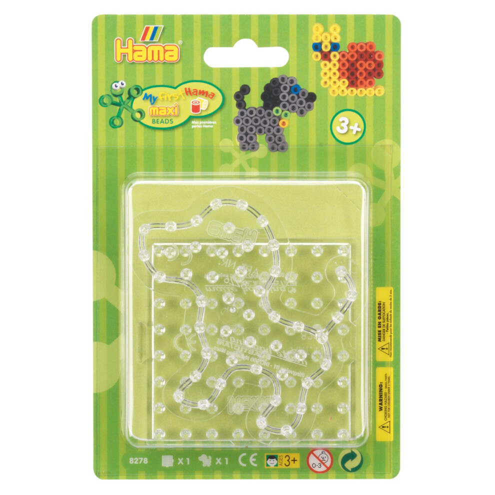 Hama Maxi Transparent Pegboard Blister