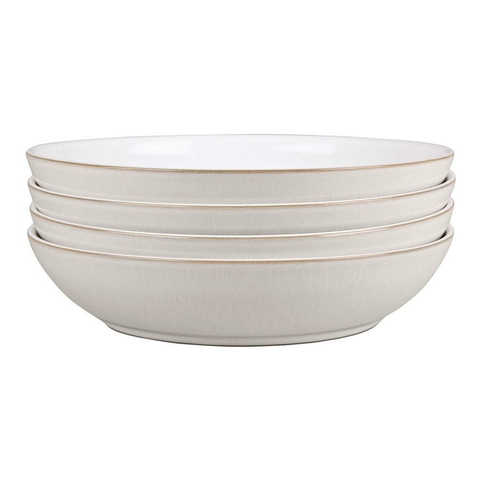 Denby Natural Canvas Pasta Bowl Set  Cream  Set of 4