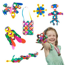 Rainbow Pack CLIXO - GIPSY TOYS - Magnetisches Bau-Set, Flexibel, Haltbar und Kreativ - 42 Teile - Ab 4 Jahren