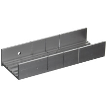 Zona 35260 Aluminum Wide Slot Miter Box Slot Size 031Inch Slot Angles 45 90 Cutting Depth 34Inch Cutting Width 134In