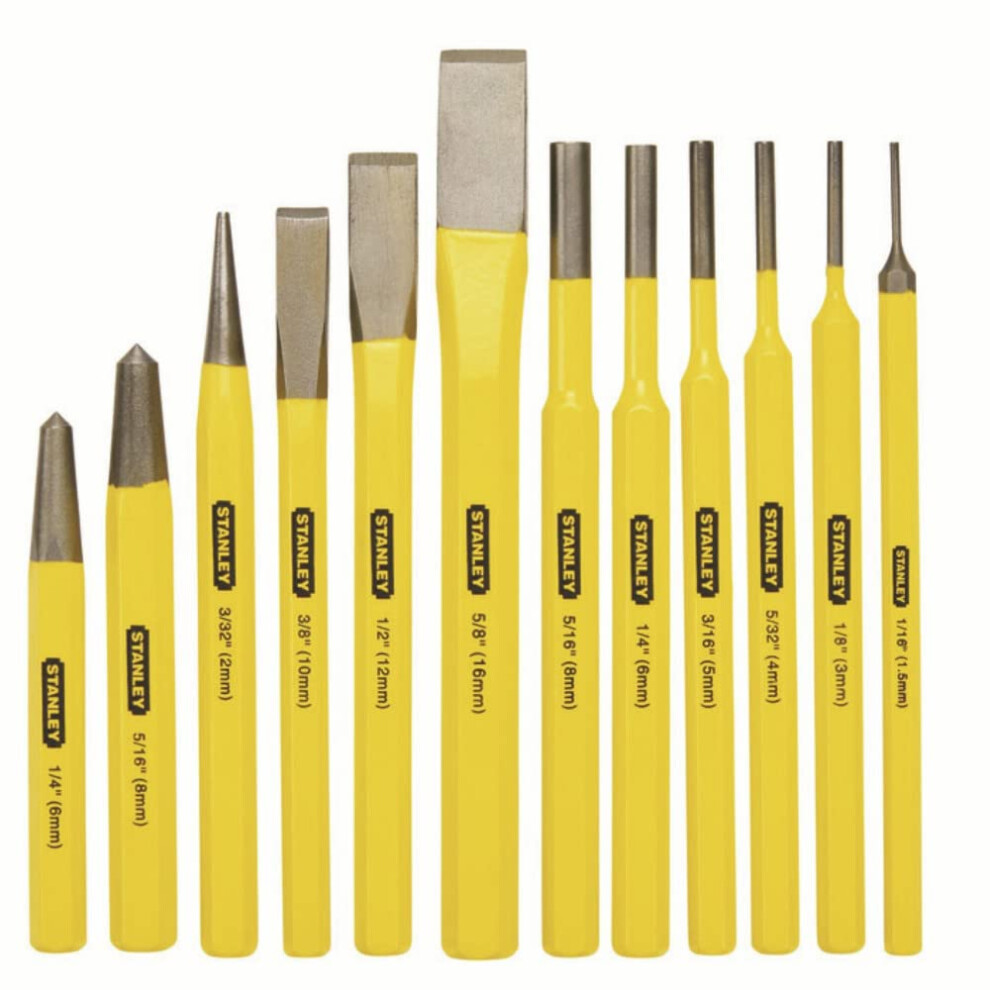 Stanley 16299 12 Piece Punch  Chisel Kit