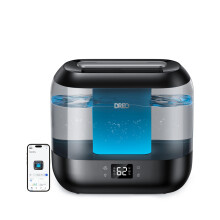 Dreo 4L Smart Humidifiers for Bedroom Quiet Supersized Cool Mist Ultrasonic Humidifier with Diffuser and Nightlight 32 Hour Lo