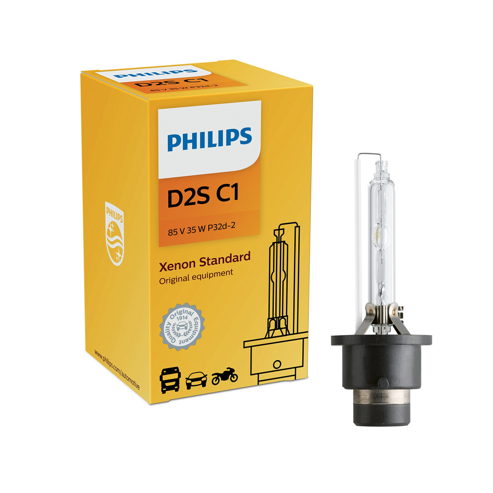 PHILIPS  85122C1 Philips D2S Standard Authentic Xenon HID Headlight Bulb  1 Pack